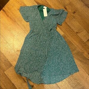 Sienna Sky Green Polka Dot Midi Dress
